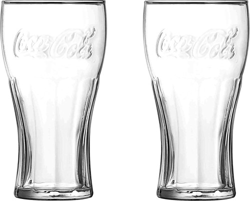 Coca cola glasses clear - x,