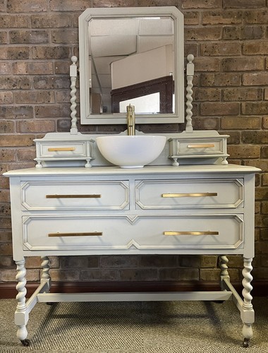 Vintage bathroom vanity - vanity, unit