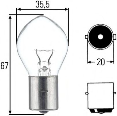 Bulb 24v 35w ba20s - bulb,