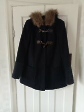  Ladies Coat Size10 Fur Trimmed Hood Miss Selfridge