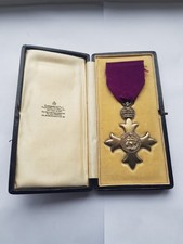 GARRARD & CO OFFICER OF THE ORDER OF THE BRITISH EMPIRE,OBE MEDAL,HALLMARKED 