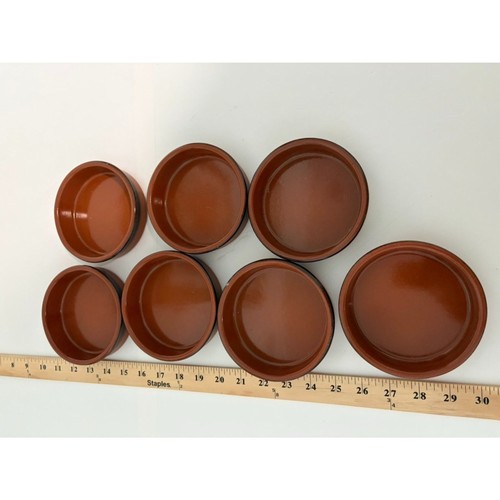 Terra cotta dishes - 7-,