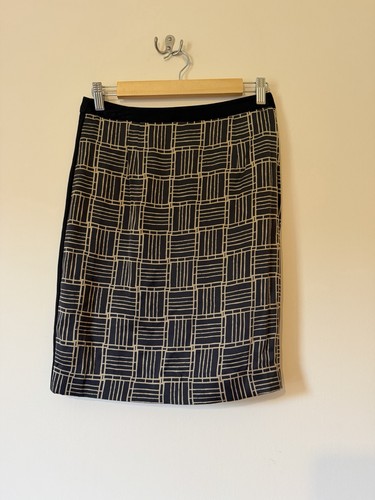 Reiss size silk blend skirt - silk,