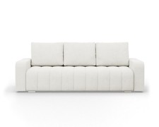 ABRIELLE Sofa Bed with Storage Pull-Out Guest Bed New Grey Cream Beige