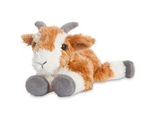 NEW AURORA 20cm FLOPSIES PLUSH PICKLES GOAT CUDDLY SOFT TOY TEDDY - 73903