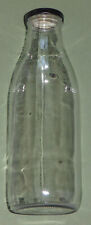 LARGE *GLASS BOTTLE* 1 Litre {1000ml / Lid / Refill / Vase / Water / Eco / Reuse