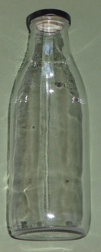 Large glass bottle 1 litre - large, *glass