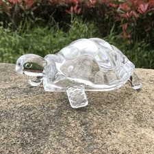 Crystal Glass Turtle Figurine