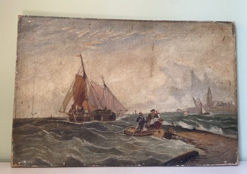 Antique original oil - original, painting