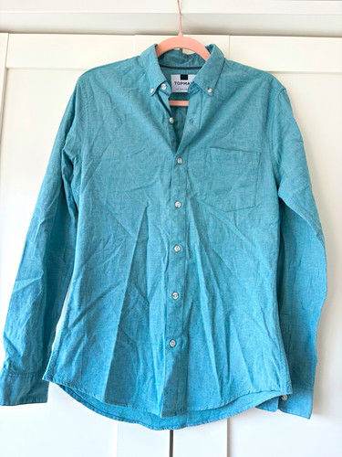 Topman turquoise solid slim - solid,