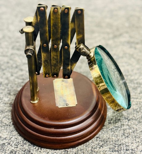 Brass magnifying glass - brass,