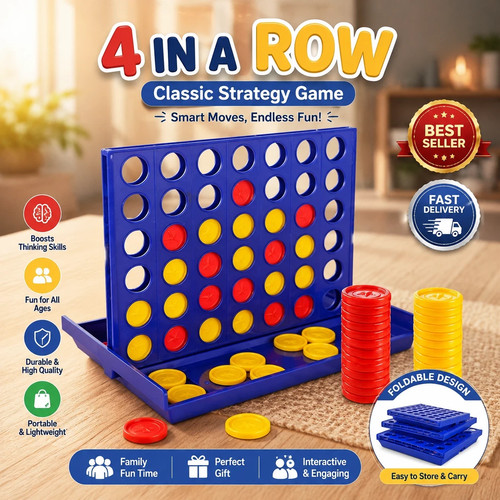 Mini connect four row - four,