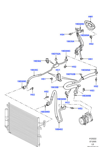 Land rover hose discovery - rover, 4.0