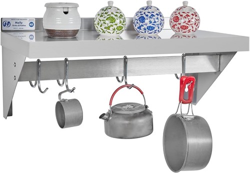 Stainless steel shelf wall - steel,