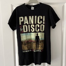 Panic! At The Disco TShirt Small Brendan Urie Too Weird to Live Too Rare to Die