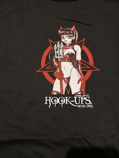 HOOK UPS MENS TSHIRT Devil Girl  RARE CLASSIC SKATE BRAND