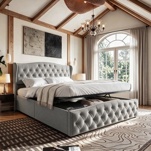 5ft king size ottoman bed - king,