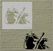 Banksy Mount Up Stencil -