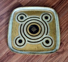 Vintage Italian Painted Wooden Tray, Florentine