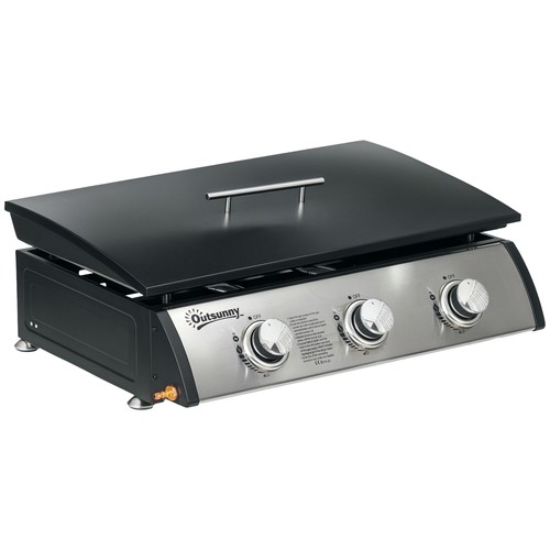 Outsunny portable gas plancha - outsunny,