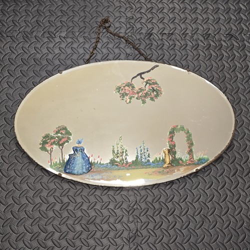 Vintage frameless wall mirror