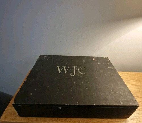 Old wooden box black marked - old, box.