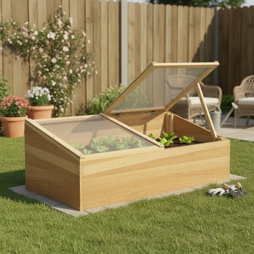 Wooden cold frame greenhouse - cold,
