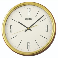 Seiko Round Wooden Battery