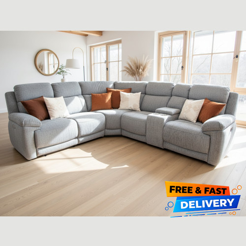 Owen grey electric recliner - grey,