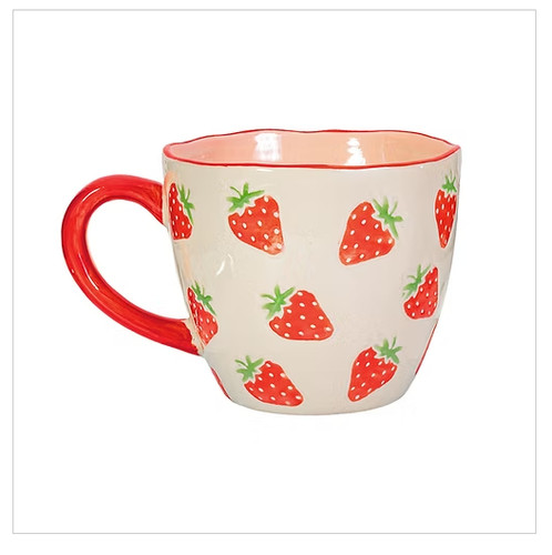 Ceramic strawberry mug - strawberry,