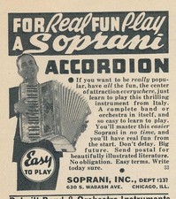Magazine Ad - 1935 - Soprani