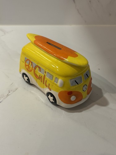 Retro camper van ceramic - vw,