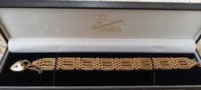 9ct gold gate bracelet ladies - gold,