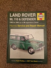 Land Rover Service and Repair Manual for 90/110, Defender Haynes