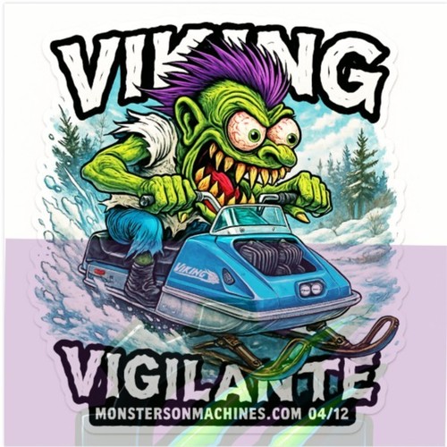 Viking vigilante race 9x9cm - viking,