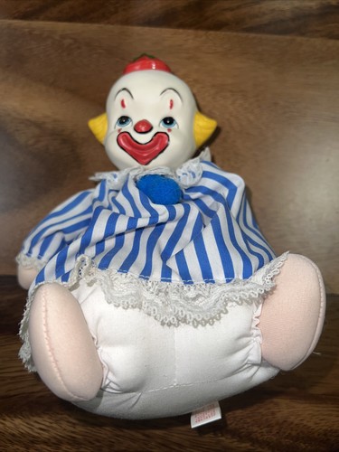 Clown musical doll ceramic - clown,