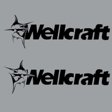 Wellcraft Boat Sticker Graphics Yacht Decals Die Cut Marine Motorboat Vinyl