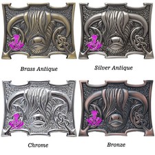 Elegant Highland Cow Kilt Belt