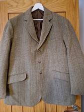 Caldene Tweed Jacket Mens 46 Green Wool Country Riding Hacking Shooting Hunting