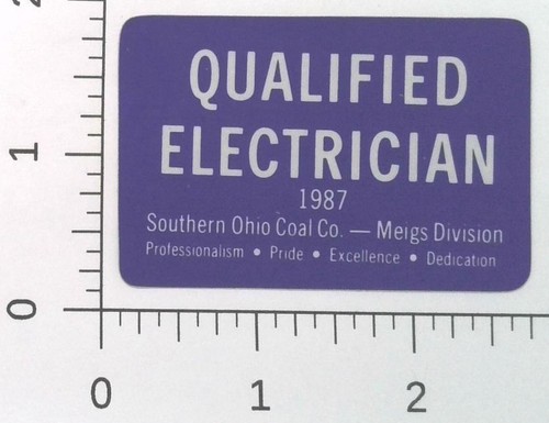 Vintage qualified electrician - vintage,