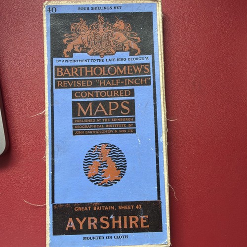 Bartholomew map ayrshire - map,