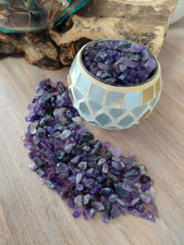 Amethyst Crystals Premium Mini Natural Tumbled Chips Gemstones  3-10mm In Size