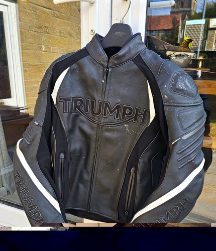 Triumph leather motorcycle - triumph,