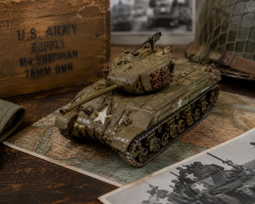 Wwii sherman tank model - m4,