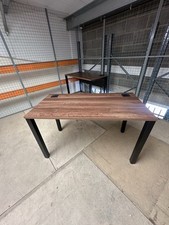 Office Desk Walnut, with black