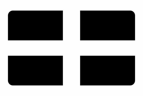 Cornwall emblem flag vinyl - x,