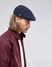 LACOSTE Croc Logo Cotton Flat Cap RK5386-166 Bleu Marine M