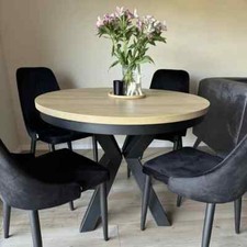 Round Extendable Table Redpak Oslo Ø100/180 Hikora Oak