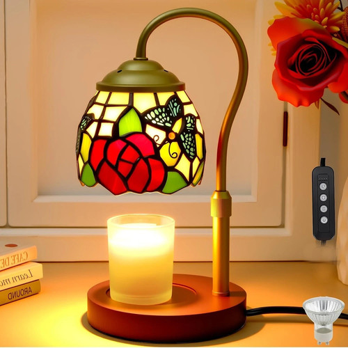 Tiffany style butterfly - tiffany, candle
