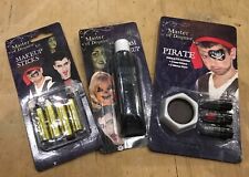 job lot bundle master of disguise stage halloween pirate make up fancy dress 